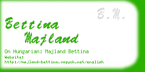 bettina majland business card